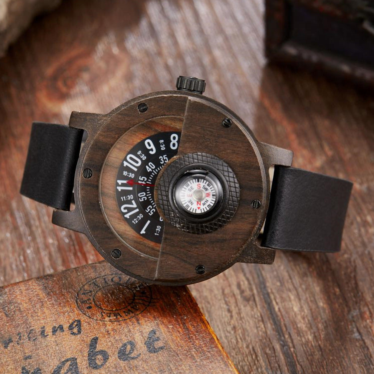 GRACE AXIS -Compass Wooden Watch