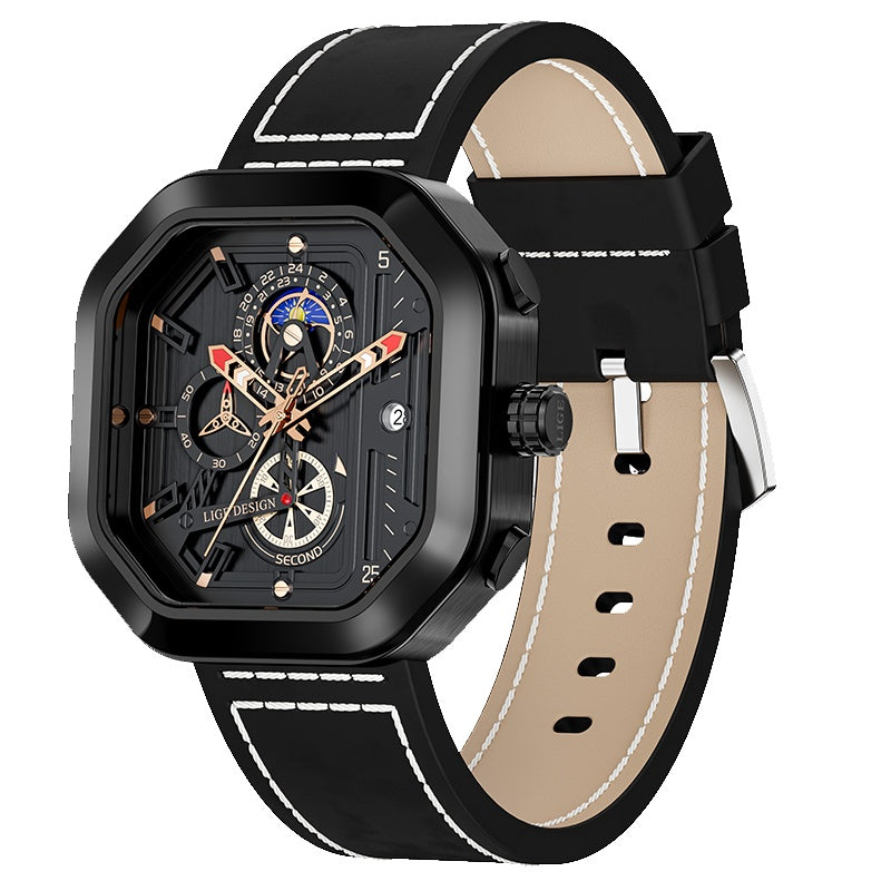 NOIR AURUM -Premium Sense Square Watch