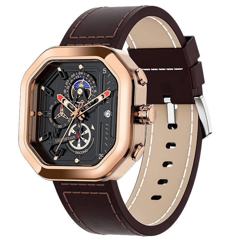 NOIR AURUM -Premium Sense Square Watch